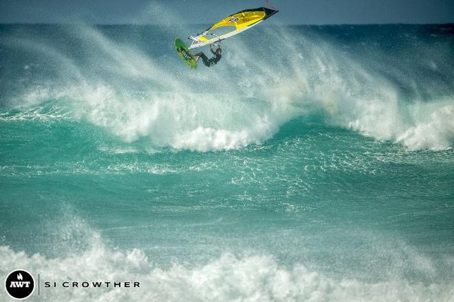 Josh Stone going BIG! - 2015 Novenove Maui Aloha Classic © American Windsurfing Tour / Sicrowther